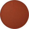 Pndwx Round Polyester Basketweave Tablecloth Rust 180 cm - Product view