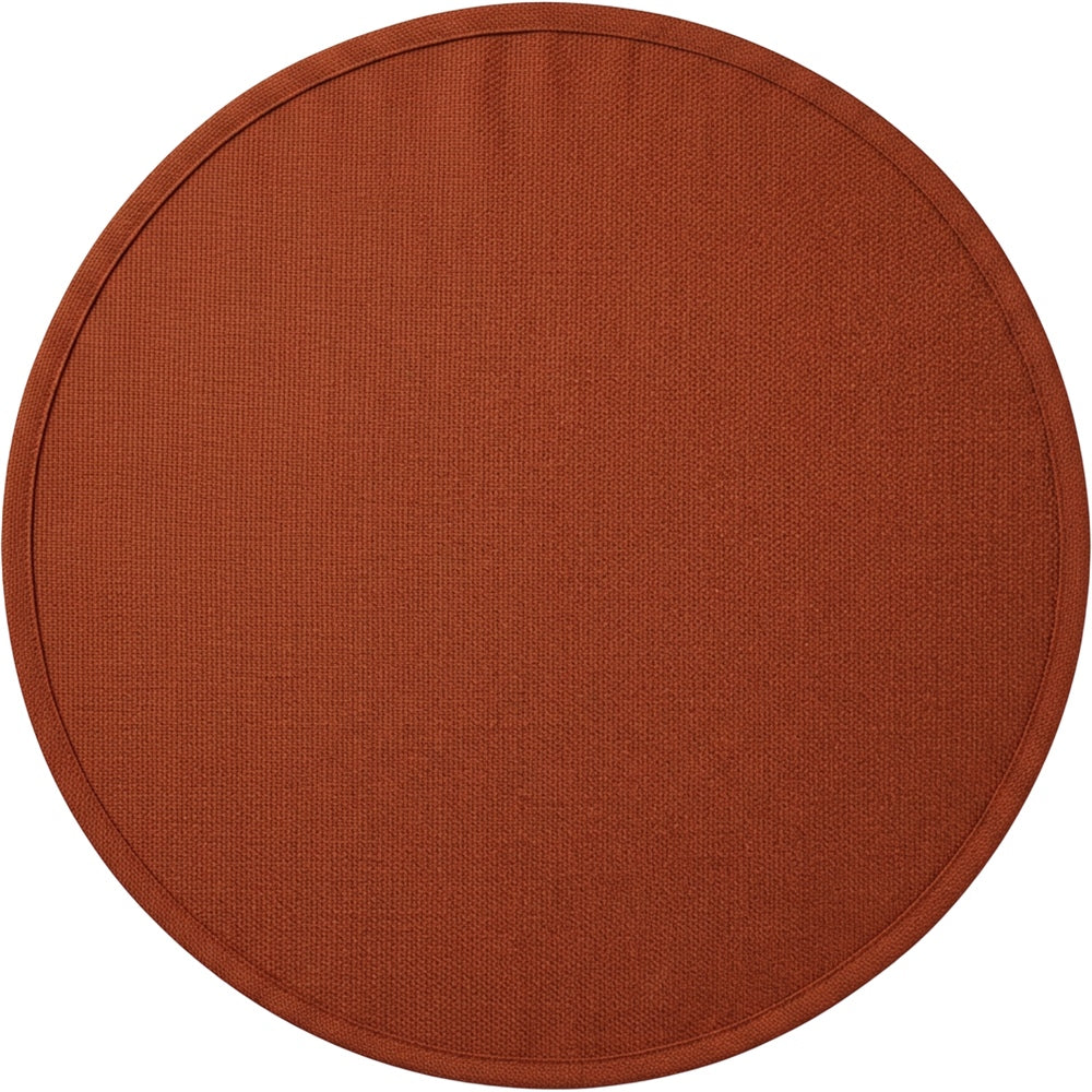 Pndwx Round Polyester Basketweave Tablecloth Rust 180 cm - Product view