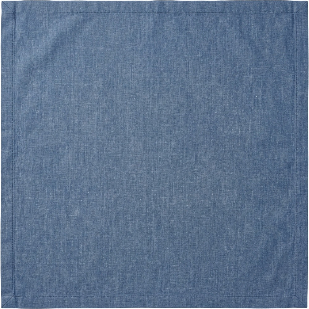 Pndwx Square Cotton Chambray Tablecloth Indigo 150 cm - Product view