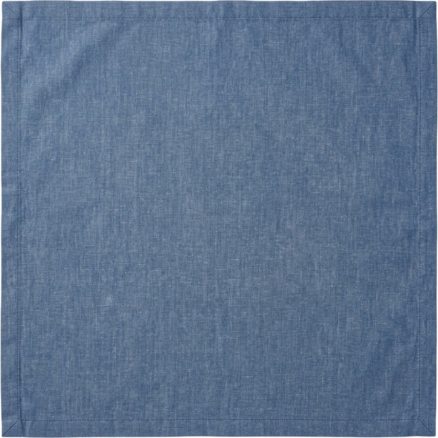 Pndwx Square Cotton Chambray Tablecloth Indigo 150 cm